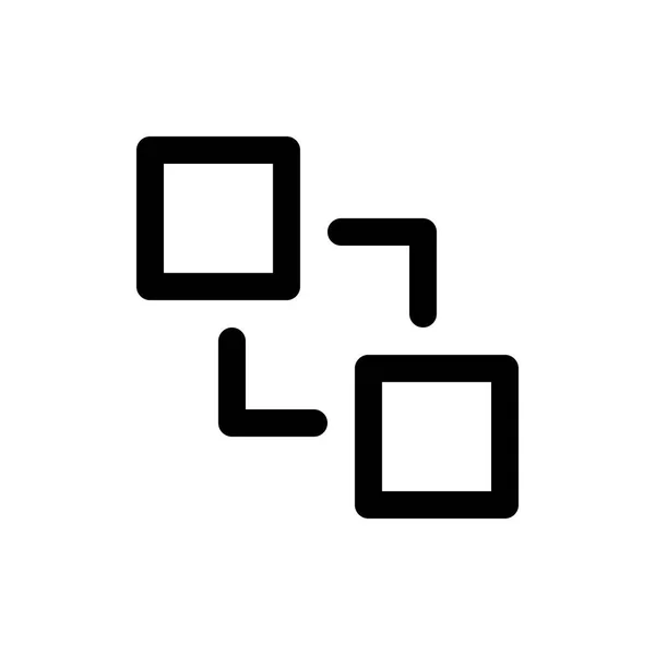 Squares web logo — Stock Vector