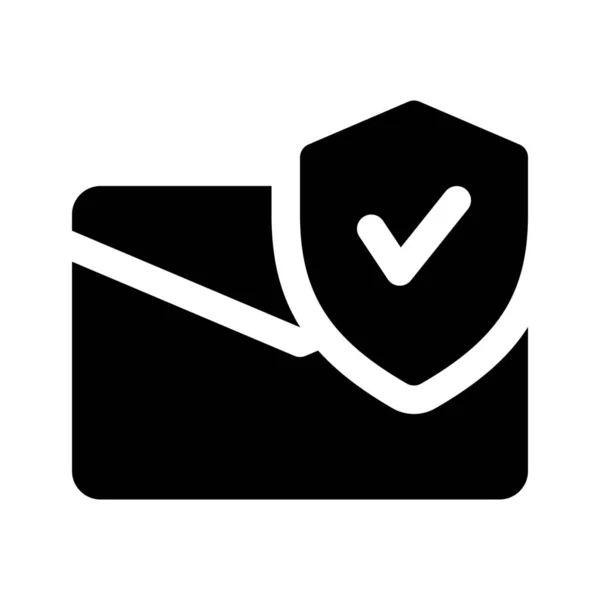 Ícone de email seguro — Vetor de Stock