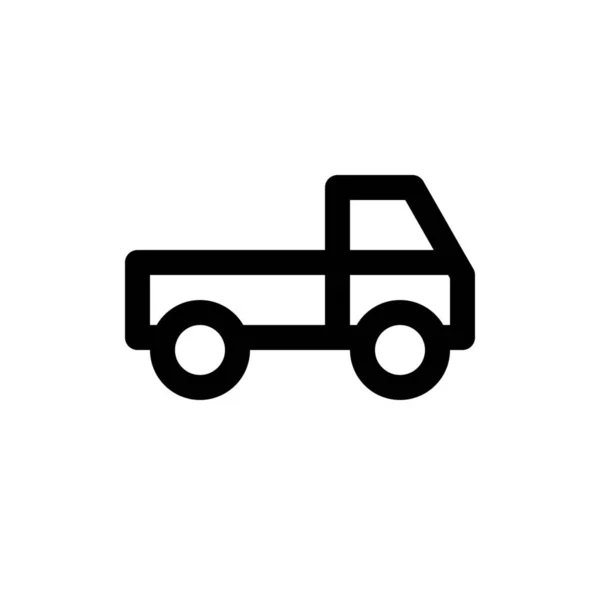 Pickup lastebilikon – stockvektor