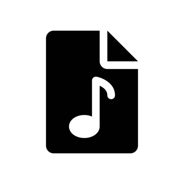 Audiodatei-Symbol — Stockvektor