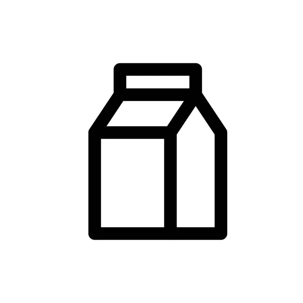 Icono del paquete de leche — Vector de stock