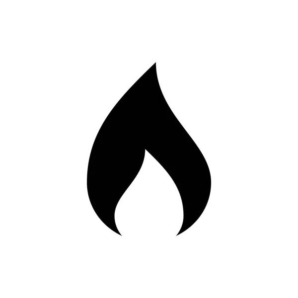 Flame web icon — Stock Vector