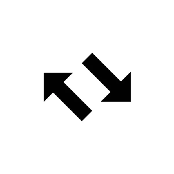Flecha inclinada icono izquierdo — Vector de stock