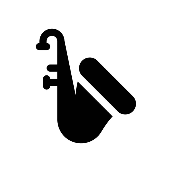 Ícone da web saxofone —  Vetores de Stock