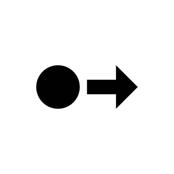 Tippen Sie auf das rechte Symbol — Stockvektor