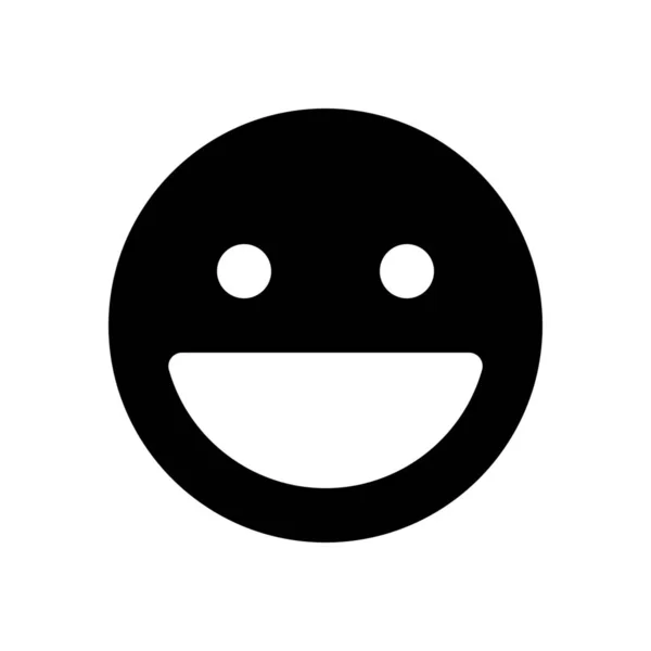 Sourire icône emoji — Image vectorielle