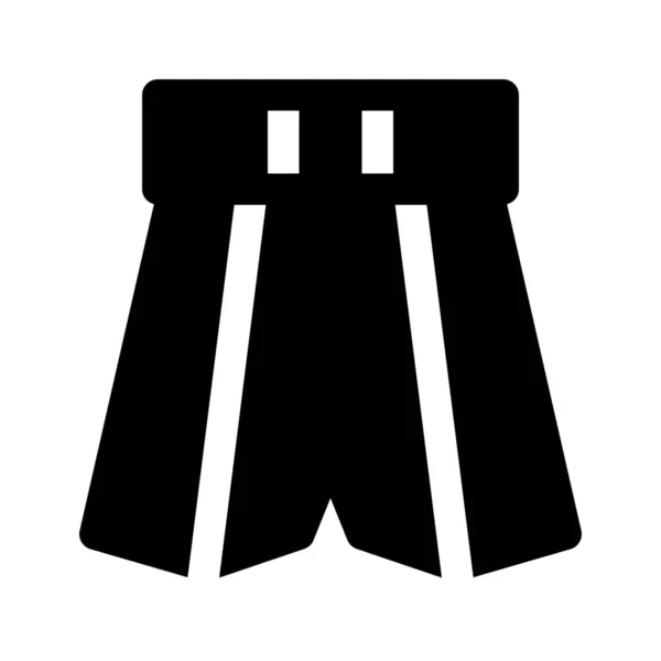 Ícone de calças de boxe — Vetor de Stock