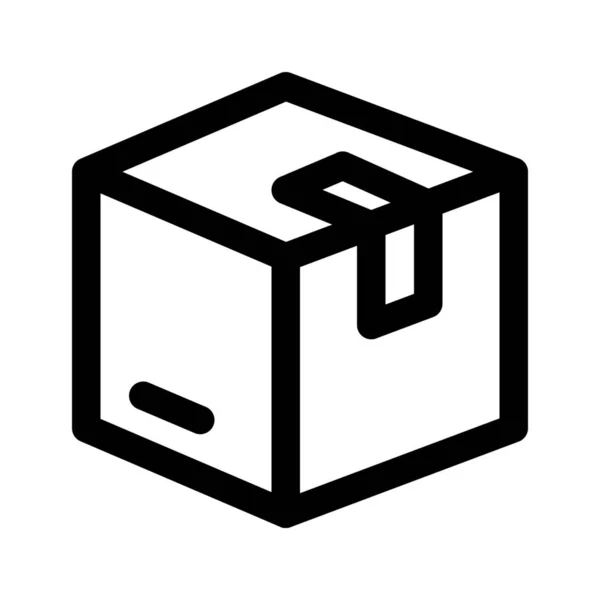 Verpakking vak pictogram — Stockvector