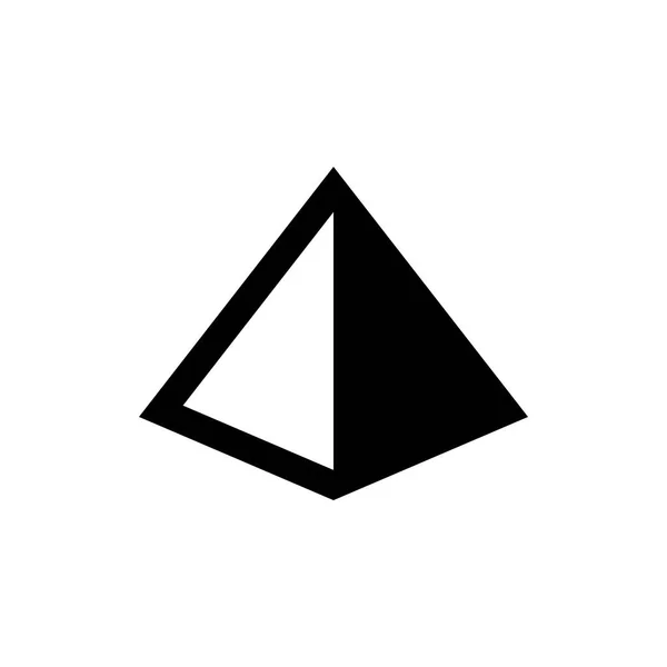 Piramide design pictogram — Stockvector