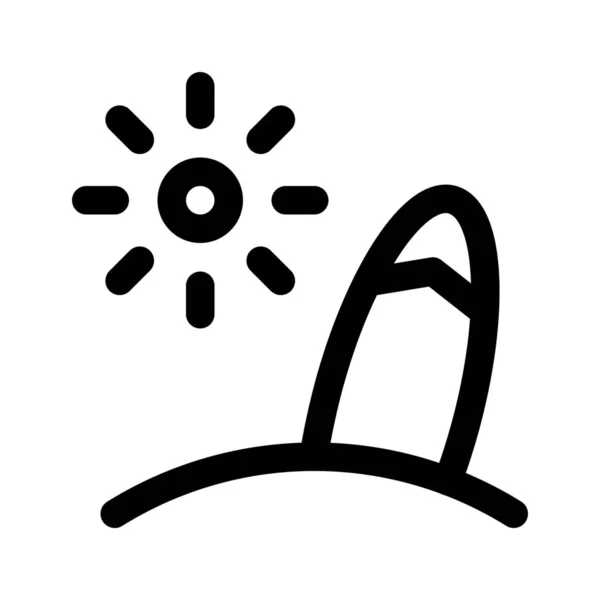 Surf icône simple — Image vectorielle