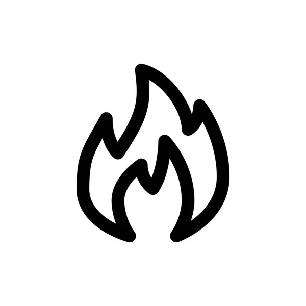 Flame web icon — Stock Vector