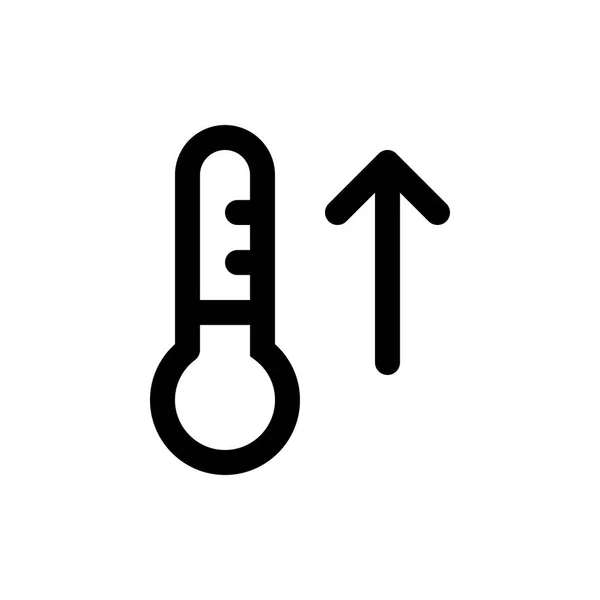 Temperatura até ícone simples — Vetor de Stock