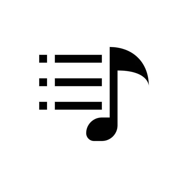 Music playlist icon — Stock Vector