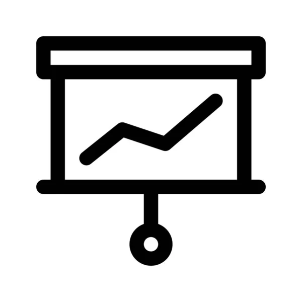 Icono de presentación estadística — Vector de stock