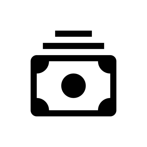 Geld-Stack-Symbol — Stockvektor