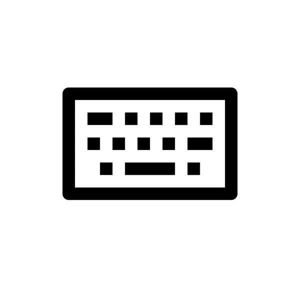 Computer toetsenbord pictogram — Stockvector