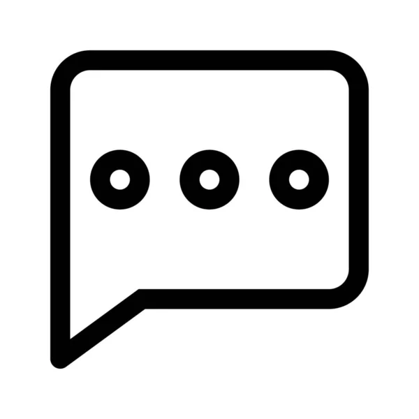 Icono web de chat — Vector de stock