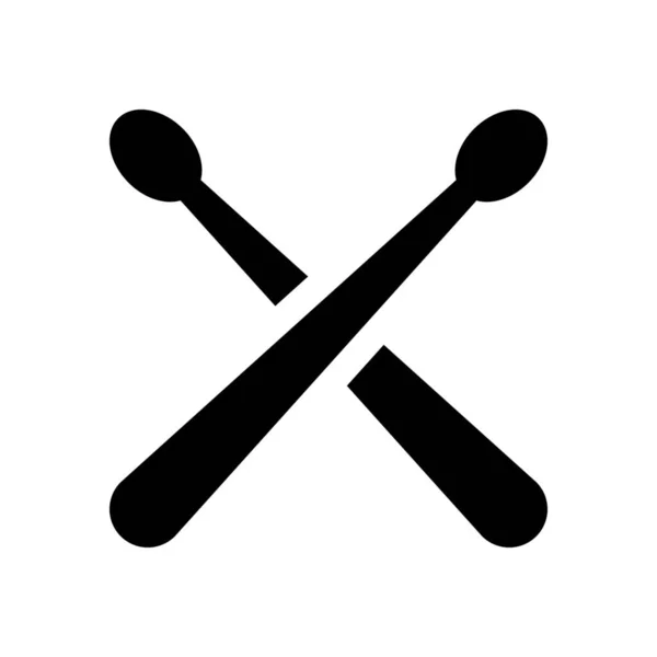 Tambor palos icono — Vector de stock