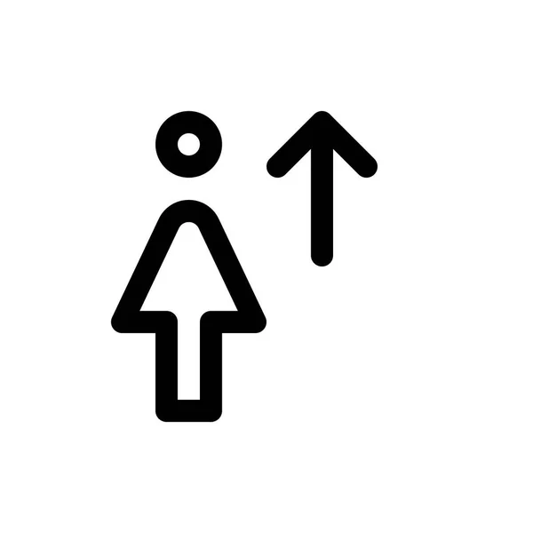 Vrouwelijke gebruiker pictogram — Stockvector