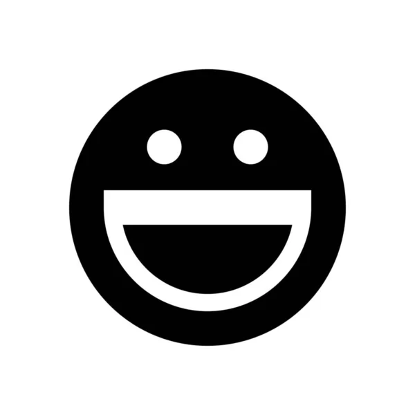 Felice icona sorridente — Vettoriale Stock