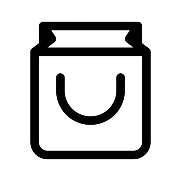 Ikona webové nákupní taška — Stockový vektor