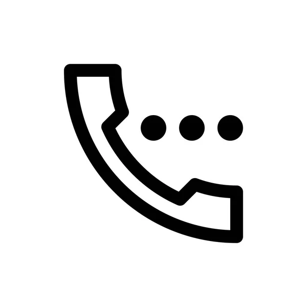Telefoongesprek pictogram — Stockvector