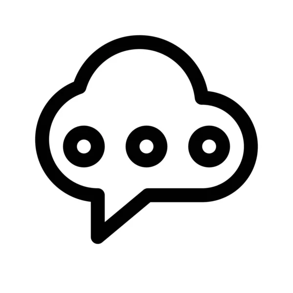 Icono web de chat — Vector de stock