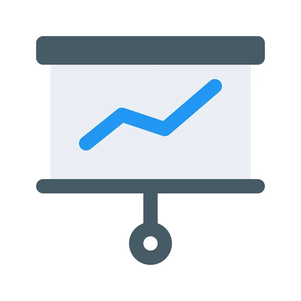 Statistics presentation icon — Stock Vector