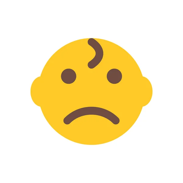 Triste bebé icono — Vector de stock