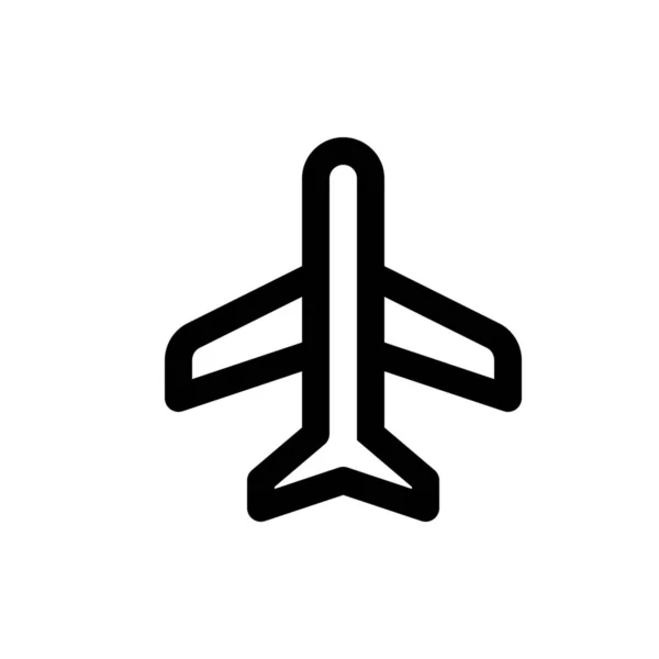 Icono web del avión — Archivo Imágenes Vectoriales