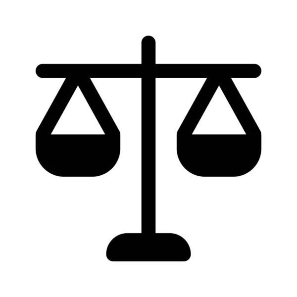 Balance de justice icône — Image vectorielle