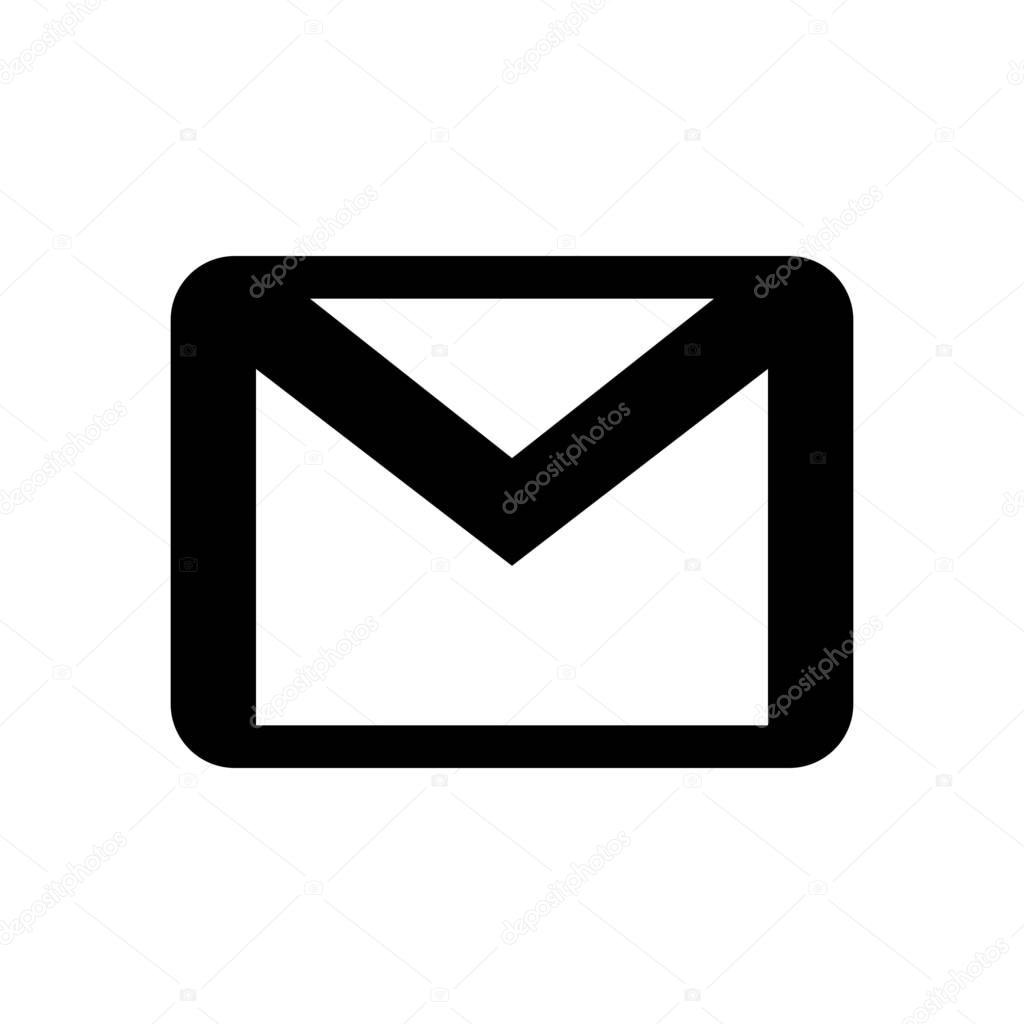 Gmail web icon, vector illustration