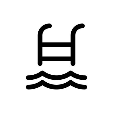 Havuzu merdiven simgesi