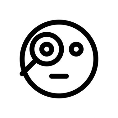 meraklı emoji simgesi