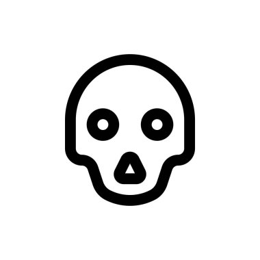 Kafatası basit simgesi