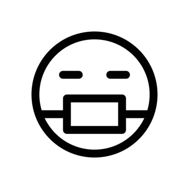 Tıbbi maskeli Emoji.
