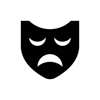 üzgün maske simgesi