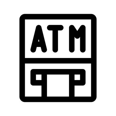 ATM makinesi simgesini