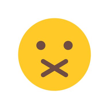 kapalı ağız emoji simgesi