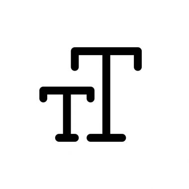 metin boyutu basit simgesi