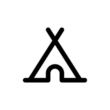 çadır basit simgesi