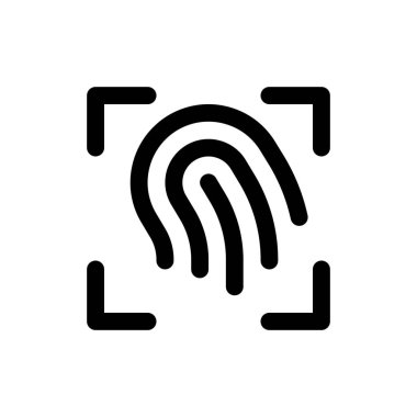 Parmak izi tarama simgesi