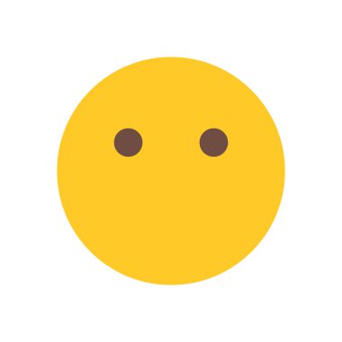 Emoji ağız simgesi olmadan