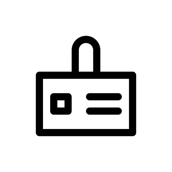 Personalausweis-Symbol — Stockvektor