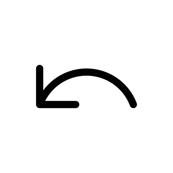 Ångra åtgärden ikonen — Stock vektor