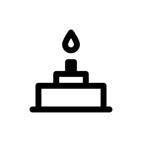 Verjaardag cake pictogram — Stockvector