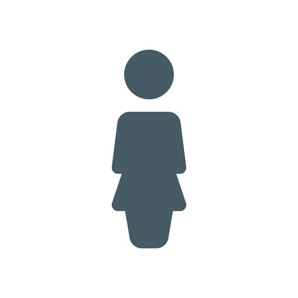 Женщина веб-икона — стоковый вектор