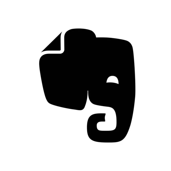 Logo web evernote — Image vectorielle