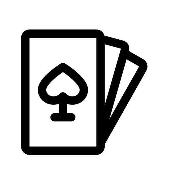 扑克游戏图标 — 图库矢量图片