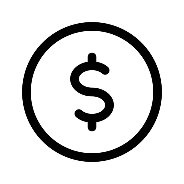 Geld valuta pictogram — Stockvector